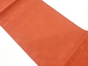 切り嵌め風草花に鳥獣模様織出し開き名古屋帯(額縁仕立て)